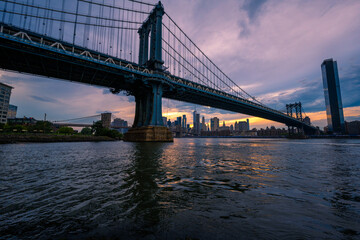 Fototapeta na wymiar Manhattan at Sunset