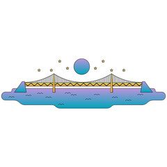 Korea Clean Lined Gradient Destinations - 8