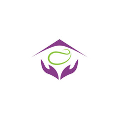 Medical health care logo design vector symbol icon illustration