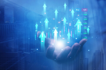 2024 business concept, businessman or engineer Show the trend of driving digital currency to develop online business.	
