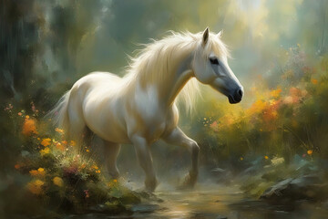 Obraz na płótnie Canvas Wild horses