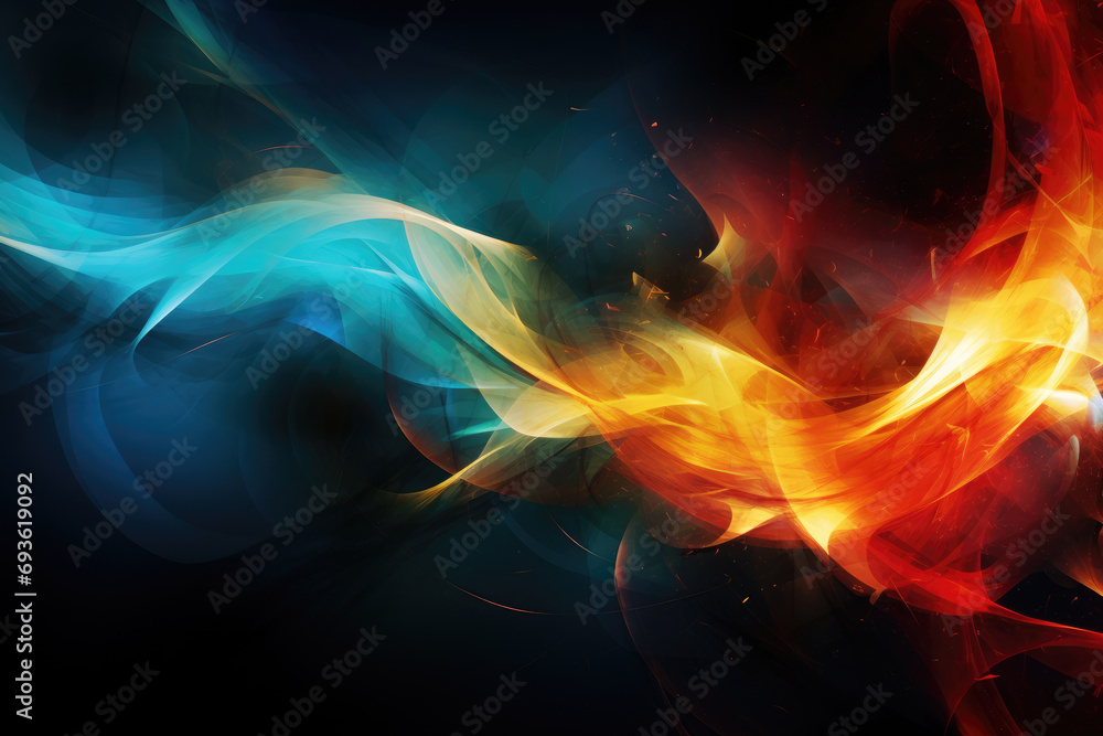Poster abstract modern gradient abstract waves background with . minimal style dynamic wave pattern creativ