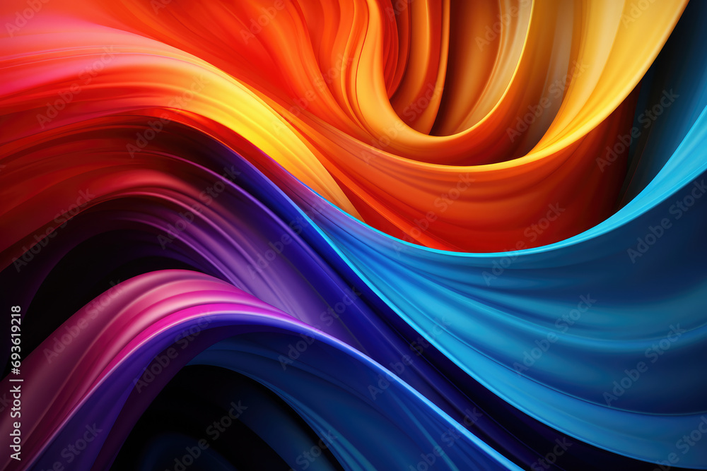 Poster abstract modern gradient abstract waves background with . minimal style dynamic wave pattern creativ