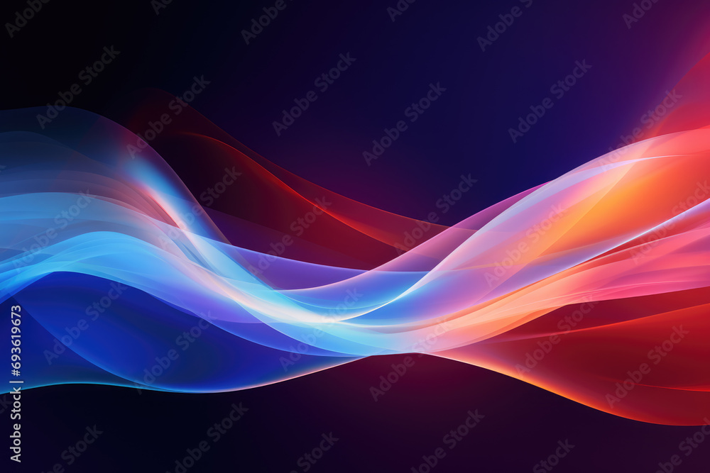Poster abstract modern gradient abstract waves background with . minimal style dynamic wave pattern creativ