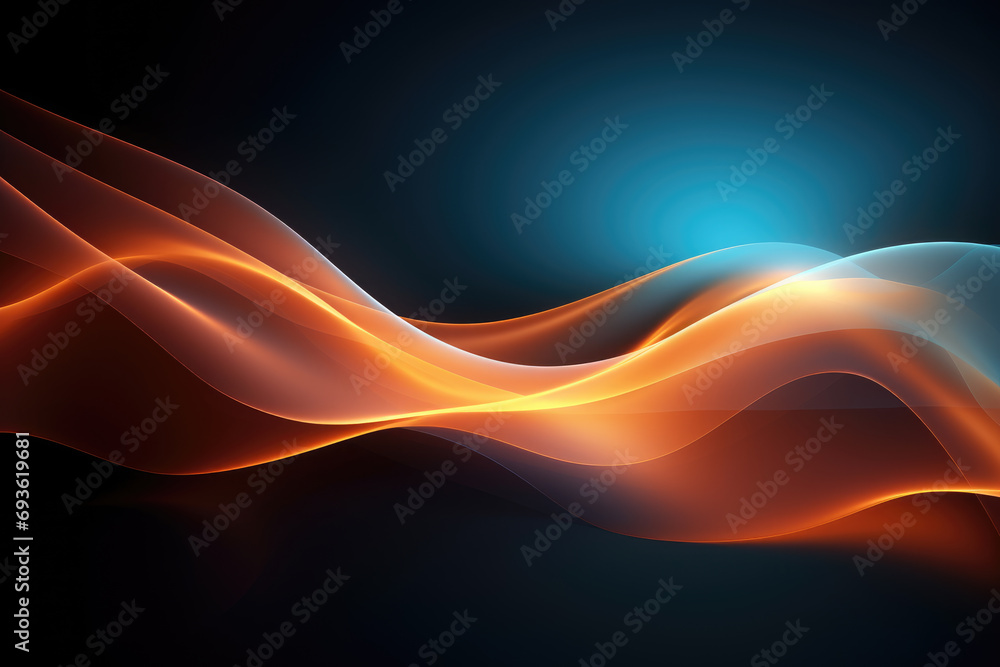 Poster abstract modern gradient abstract waves background with . minimal style dynamic wave pattern creativ