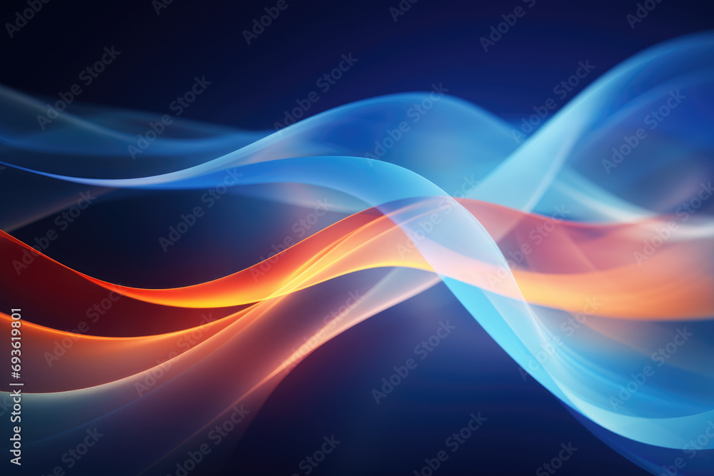 Poster abstract modern gradient abstract waves background with . minimal style dynamic wave pattern creativ