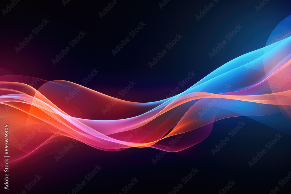 Poster abstract modern gradient abstract waves background with . minimal style dynamic wave pattern creativ