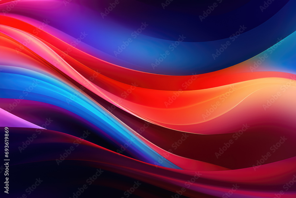 Poster abstract modern gradient abstract waves background with . minimal style dynamic wave pattern creativ