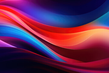 Abstract modern gradient abstract waves background with . Minimal style dynamic wave pattern creative design Ai generated