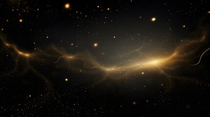 Fototapeta na wymiar cosmic background with black and golden