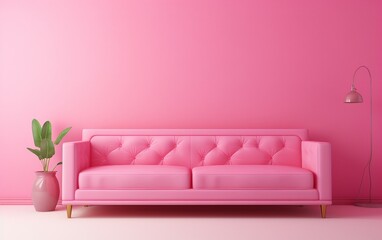 Fototapeta na wymiar Relaxation Room Sofa Wall