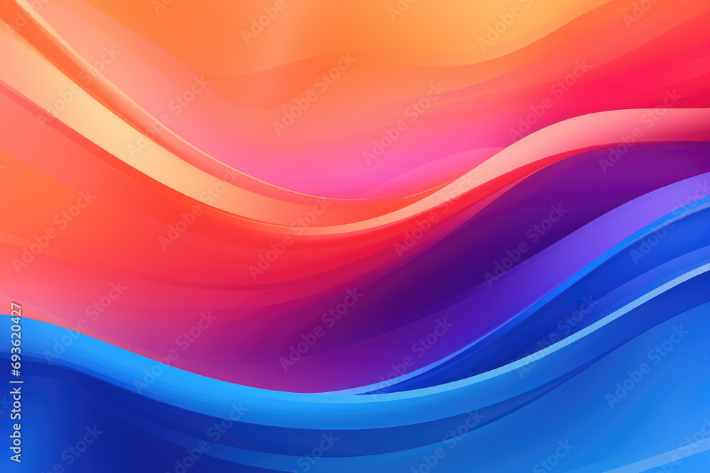Poster abstract modern gradient abstract waves background with . minimal style dynamic wave pattern creativ
