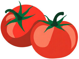 tomatoes on a white background