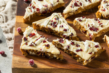 Sweet Homemade Cranberry Bliss Bars