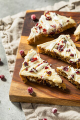 Sweet Homemade Cranberry Bliss Bars