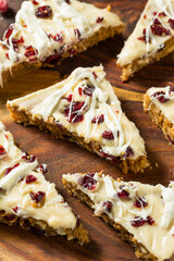 Sweet Homemade Cranberry Bliss Bars