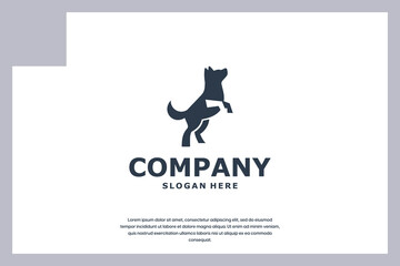 happy puppy logo design