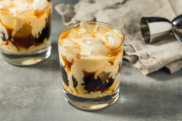 Boozy Cold Eggnog White Russian Cocktail