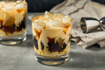 Boozy Cold Eggnog White Russian Cocktail