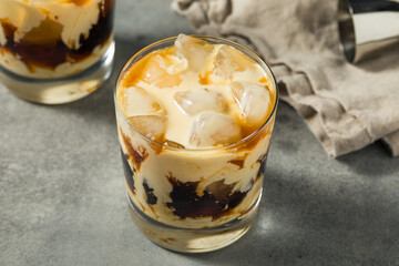 Boozy Cold Eggnog White Russian Cocktail