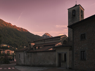 The ancient abbey of San Gemolo in the province of Varese, Italy