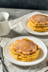 Warm Homemade Eggnog Pancakes