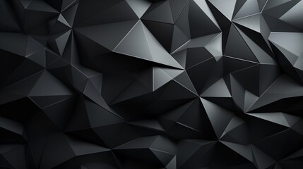 Monochromatic abstract backdrop with geometric shapes and a gradient effect, creating a 3D illusion with a textured, edgy design for a presentation.