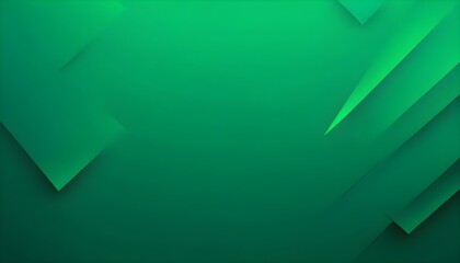 Abstract texture dark green background banner panorama long with 3d geometric triangular gradient shapes for website, business, print design template metallic metal paper pattern illustration wall - obrazy, fototapety, plakaty