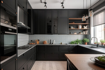 modern kitchen in a kitchen