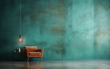 Background Teal Dark Wall Realist Texture