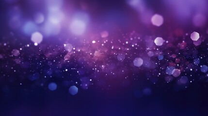Abstract holiday purple bokeh background.