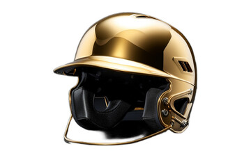Fototapeta premium golden helmet isolated on transparent backgrounds for design High-quality stock PNG created using generative Ai tools