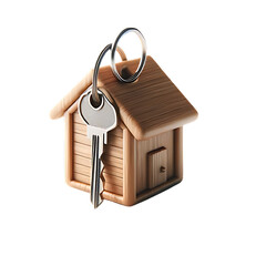 Porte clefs idéal pour illustrer article ou publication parlant d'immobilier, de notaires, de...