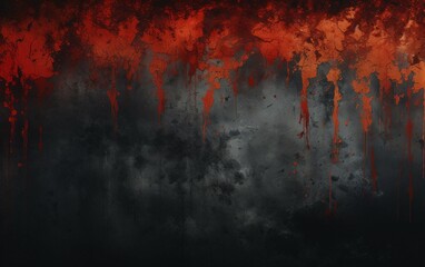 Dark Crimson Texture Streaming Down Wall