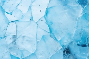 Cracked Surface Of Blue Ice: Abstract Background