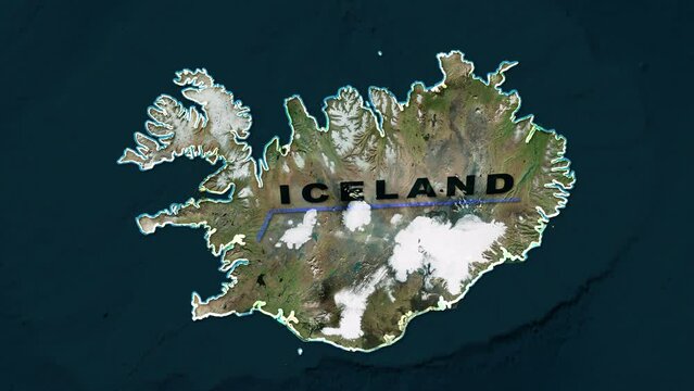 Iceland World Map