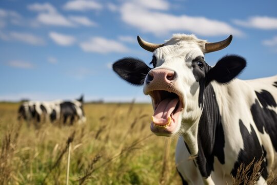 Hilarious Cattle Spreading Joy As It Wanders In A Field