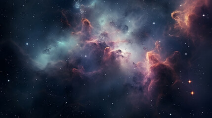 Mystical nebula galaxy, a cosmic masterpiece of celestial beauty.
