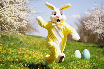 Easter Bunny Costume Hunt in Blossoming Spring Park