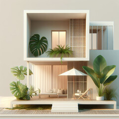 modern minimalist beach house