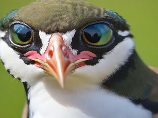 close up of an eye of a peacock