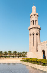 The Sultan Qaboos Grand Mosque in Muscat, Oman, Middle East