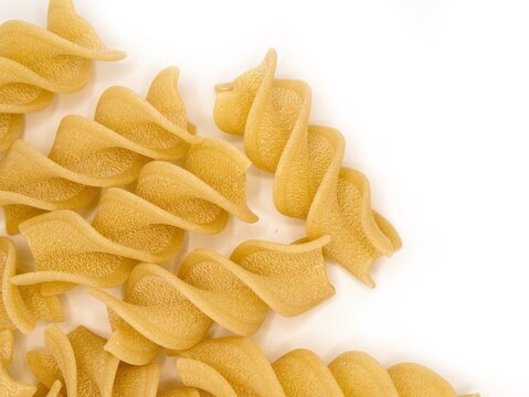 Fusilloni Pasta on White