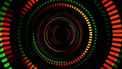 Multicolored abstract circular swirling line background. Round Circling Abstract Background