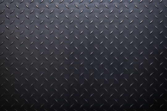 dark steel plate with diamond print. gray metal texture.