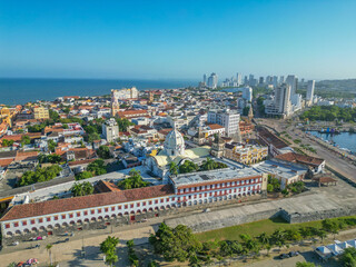 Fototapeta na wymiar Centro Historico de Cartagena de indias colombia