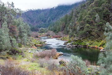 Fototapeta na wymiar The South Fork Trinity River in California