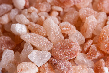 Himalayan salt, close up, macro.