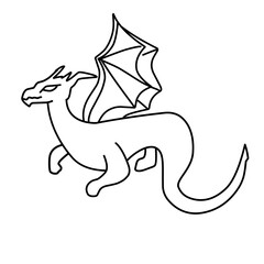 dragon outline