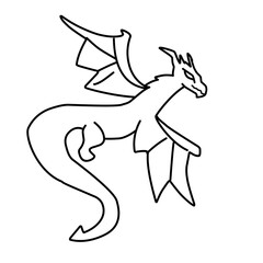 dragon outline